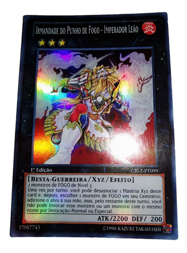 Yugioh - Brotherhood Of The Fire Fist - Lion Emperor Em Port