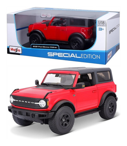 Miniatura Carro Ford Bronco Wildtrack 2dr  2021 1/18 Maisto 