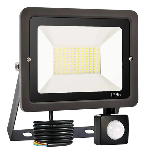 Foco Proyector Led Sensor De Movimiento 20w Luz Fría, Cálida