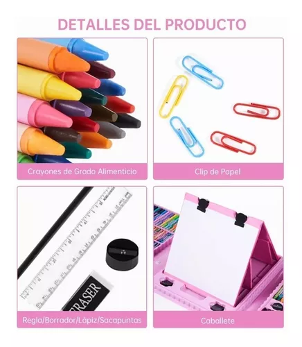 Estuche De Colores Para Arte Y Dibujo Set 208pzs Para Niños