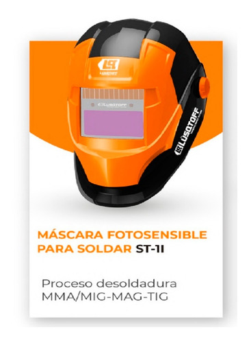 Mascara Fotosensible Careta Soldar Lusqtoff St1i Din16