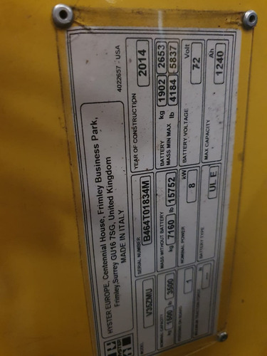 Imagen 3 de 10 de Montacargas Hyster Swin Reach A 12 Metros De Altura. #113