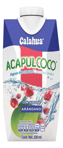 Agua De Coco Arándano Acapulcoco de 330ml