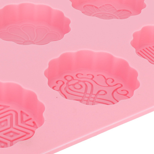 6 Moldes De Silicona Para Tartas De Luna Con Forma De Rejill
