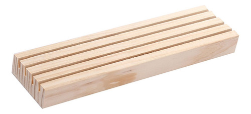 Soporte De Exhibición De Pendientes De Madera, Cuatro Filas
