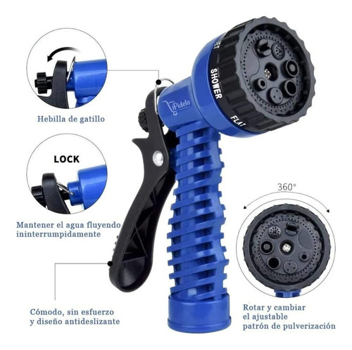 Aspersor Xpa Manguera Expandible Y Flexible De 30 Metros Y 1