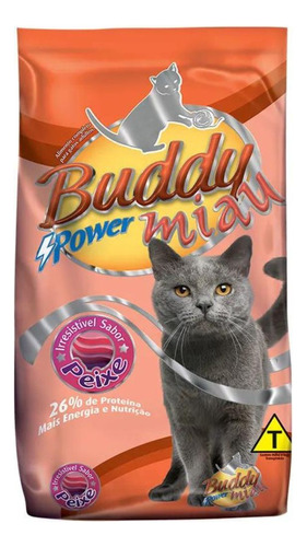 Ração Gatos Buddy Power Miau Mix Imbramil 10kg