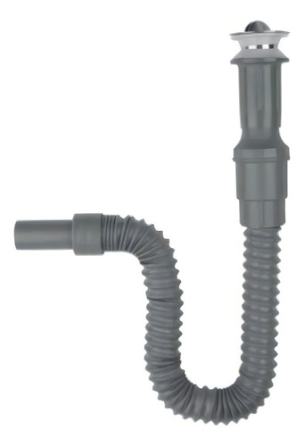 Cespol Para Lavabo Flexible Con Contracanasta Dica Gris 4215 Gris