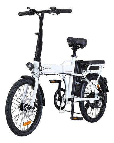 Bicicleta Electrica Plegable Litio Extraíble Fl2 Blanco