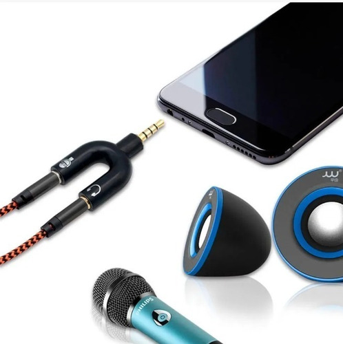 Splitter Audio 3.5mm Plug Microfono Audifono Ps4
