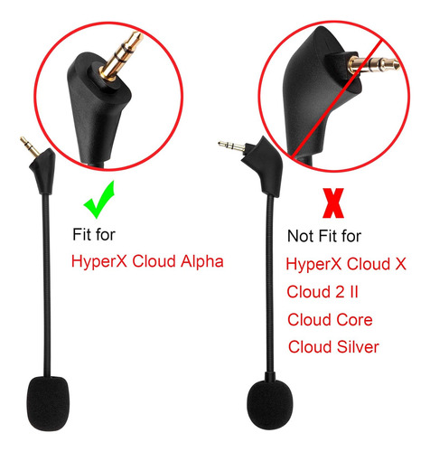 Reemplazo De Micrófono De Juego Para Kingston Hyperx Cloud A
