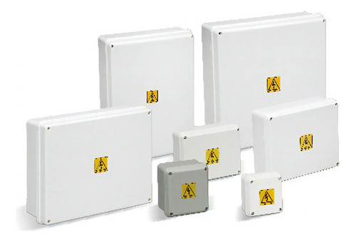 Caja Paso Derivacion Plastica Estanca Ip65 20x20x8cm Roker