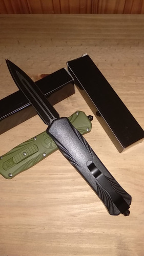 Imagen 4 de 4 de Cuchillo Navaja Frontal, Militar Policial + Regalo Navaja