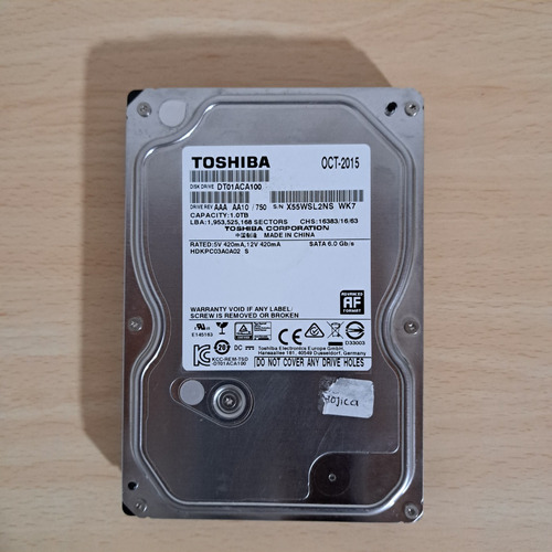 Disco Duro Interno Toshiba Dt01-v Dt01aba100v 1tb