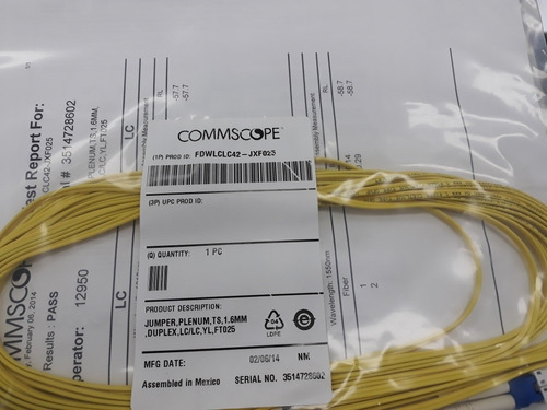 Patchcord Lc/lc Commscope Fdwlclc42-jxf025