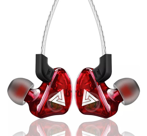 Audífonos in-ear gamer QKZ CK5 rojo