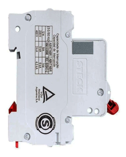 Imagen 3 de 4 de Llave Térmica Bipolar 3ka Steck 2x 6a 10a 16a 20a 25a 32a