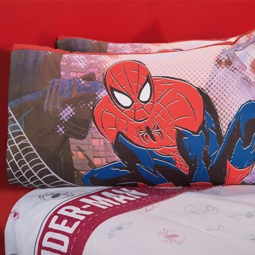 Jgo Sábanas Spiderman Hombre Araña Individual Envio Gratis