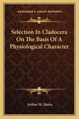 Libro Selection In Cladocera On The Basis Of A Physiologi...