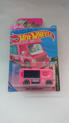 Hot Wheels Hw Getaways Barbie Dream Camper Rosa 21/250