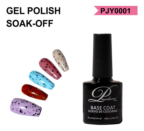 Pandora Glitter Gel Nail Polish Set/6 Pcs Huevos De Codorniz