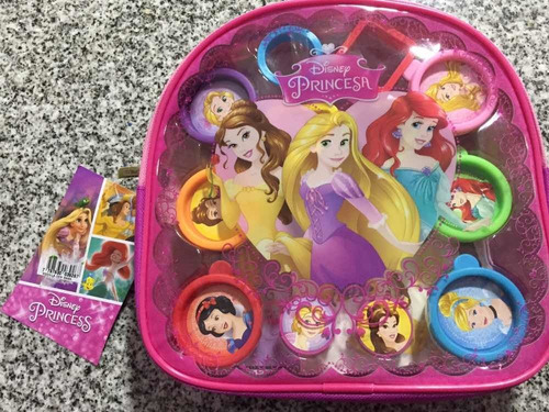 Mochila Princesas Disney Con Acuarelas