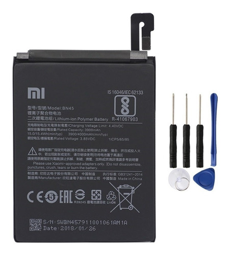 Bateria Reposição Xiaomi Redmi Note 5 Original Bn45 Nf