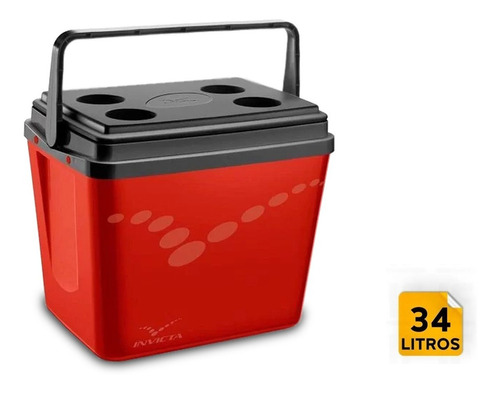 Caixa Térmica Pop 34l Vermelho Velvet Invicta