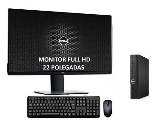 Cpu Dell 3050 Mini Core I5 7ger 16gb 1tb Ssd + Monitor 22pol
