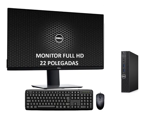 comprar Cpu Dell 3050 Mini Core I3 7ger 16gb 240ssd + Monitor 22pol