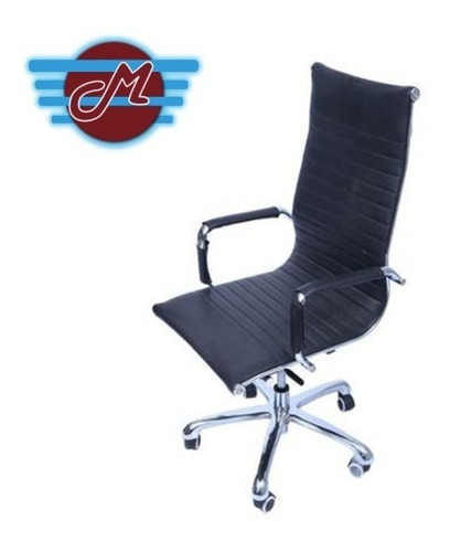 Silla Ejecutiva Minimalista Piel Eames Aluminium Gpo Microte