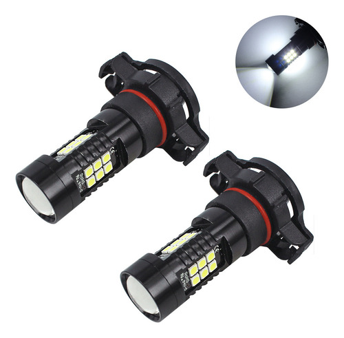 2 Unidades De Luces Led De 12 V H16 3030, Color Blanco, 6500