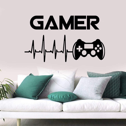 Imagen 2 de 4 de Diseño Adhesivo Video Juegos Gamer Decoracion Habitación
