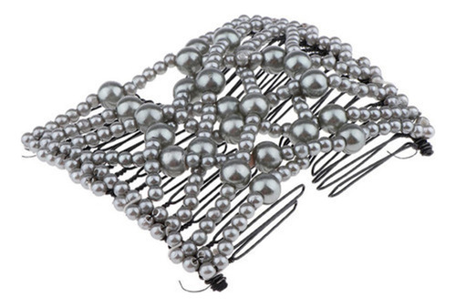 A Perlas Elásticas Mágicas Peinetas De Pelo Dobles Clips Bun