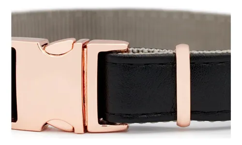 comprar Collar Y Correas En Negro Medianoche Y Oro Rosa | Collares D