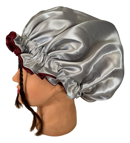 Gorro Para Dormir Raso Antifrizz Reversible Jessamy Marrón
