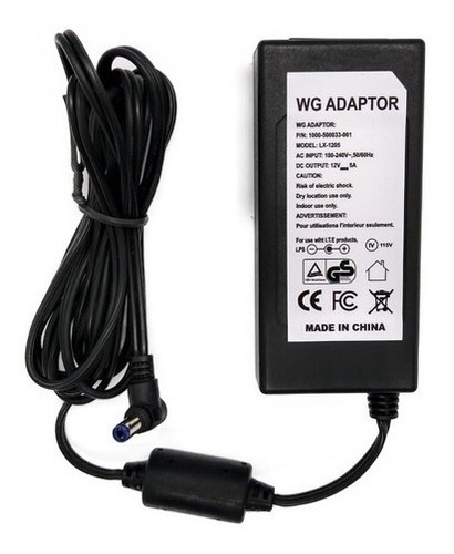Fonte 12v 5a Plástica Original Cftv 110v/220v Bivolt Automát