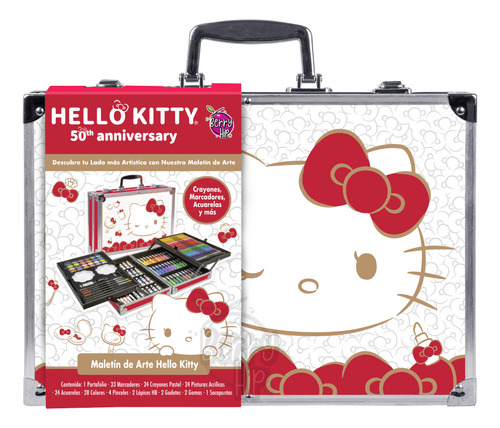 Set De Arte Hello Kitty Marcadores Colores