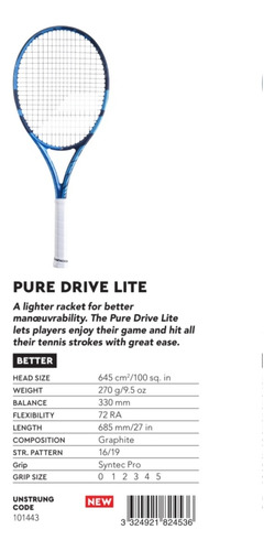 Raqueta Pure Drive Lite