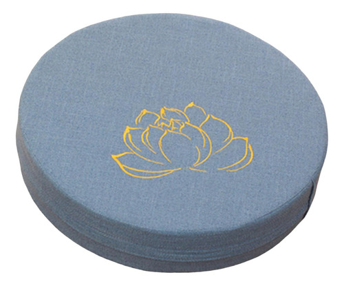 Almofada Redonda Para Meditação Para Ioga, 16 Azul 10cm