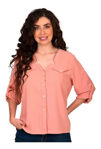 Blusa Moda Mujer Elegante Manga Larga Camisa Casual Mwd8390