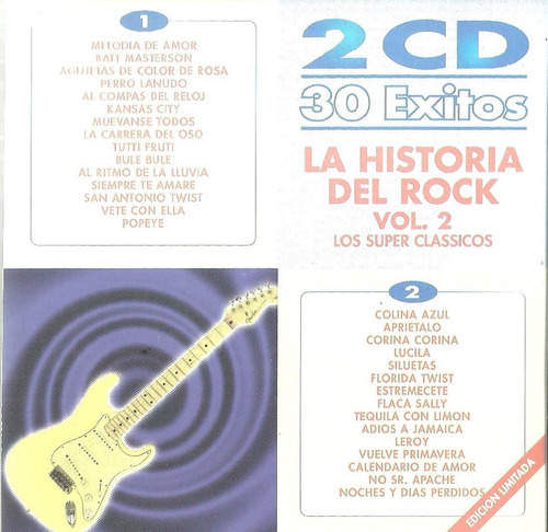 30  Éxitos La Historia Del Rock Vol. 2 | 2 Cds. Nuevo