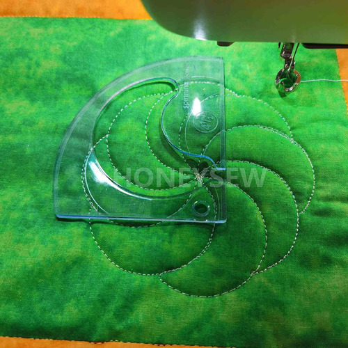 Honeysew Plantilla Acolchado Movimiento Libre Para Coser