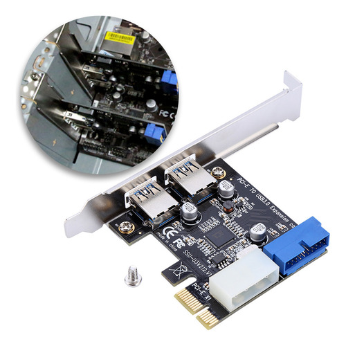 Adaptador De Tarjeta De Expansión Pcie A Usb3.0 De Placa Pci