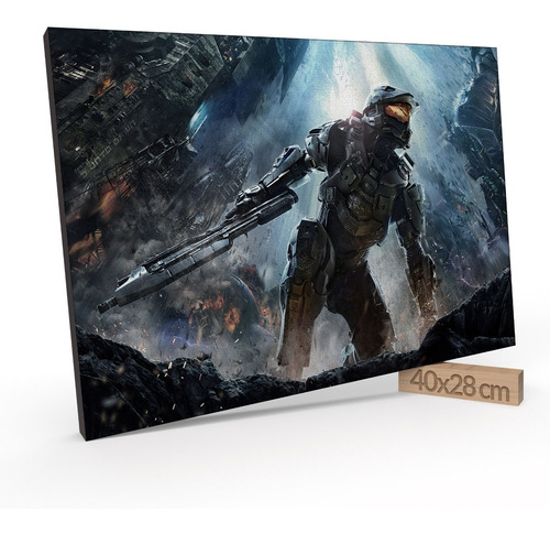 Cuadro Decorativo 28x40 Cm Gamers Halo Jd 20-0800