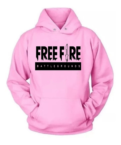 moletom free fire rosa