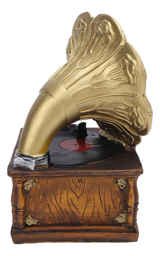 Modelo De Tocadiscos Fonógrafo, Gramófono Retro, Resina