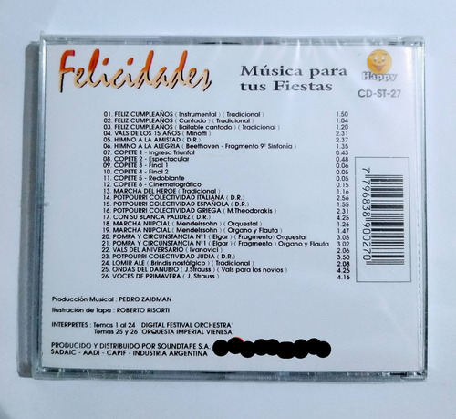 Felíz Cumpleaños Vals De Los 15 Marcha Nupcial Cd Nuevo