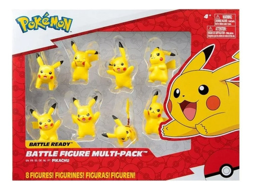 Set Pokemon Battle Ready Pikachu Multi Pack 8 Figuras