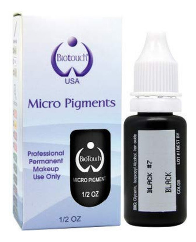 Tinta Para Tatuaje Biotouch Micropigmento Negro Pigmento Col